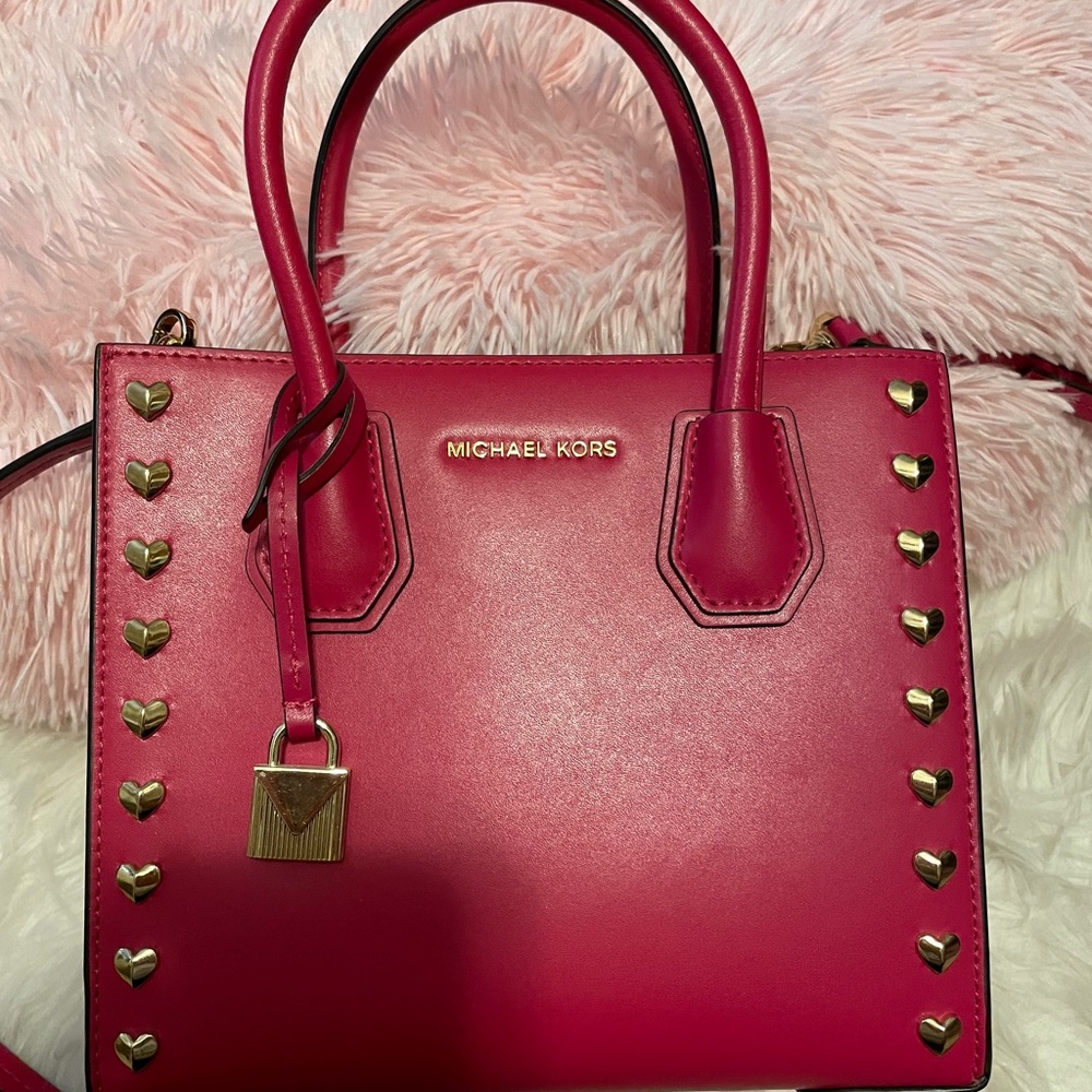Michael Kors bright pink crossbody bag - Picture 1 of 5